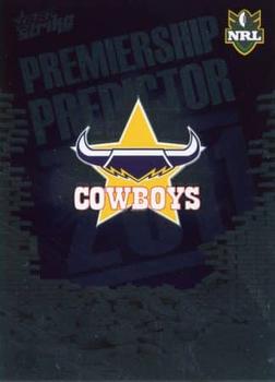 2011 NRL Strike - Premiership Predictors 2011 #PP9 North Queensland Cowboys Front